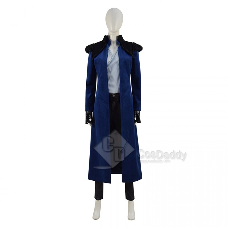 The Wheel of Time Moiraine Damodred Cosplay Costume Blue Cape Outfits  Halloween Carnival Suit